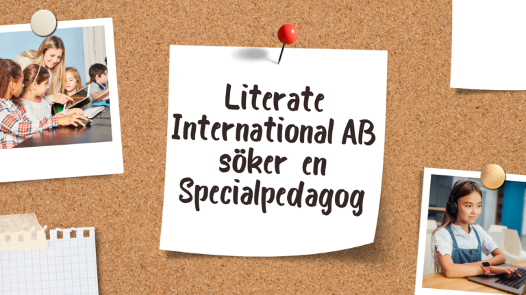 Literate söker en specialpedagog