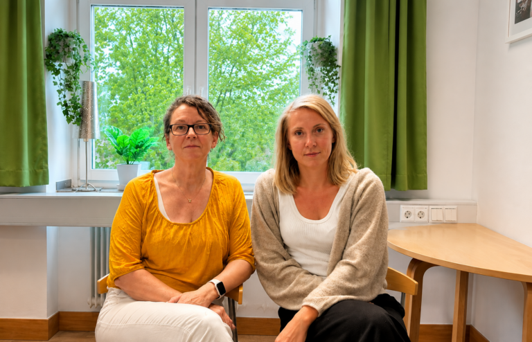 Marie Borglund (till vänster) och Anna Hammarström (till höger)