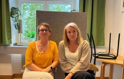 Marie Borglund (till vänster) och Anna Hammarström (till höger)